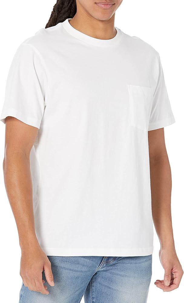 GAP mens Pocket Tee T Shirt, White V2 Global, Medium US