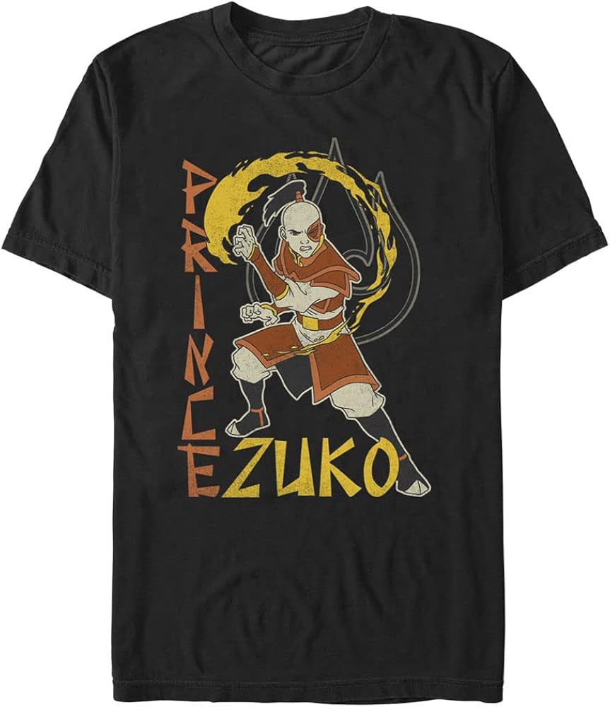 Nickelodeon Men's Big & Tall Zuko Fire T-Shirt