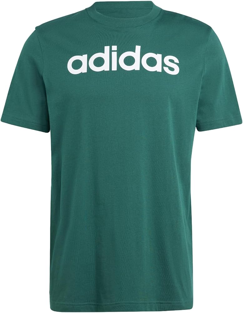 adidas mens Essentials Single Jersey Linear Embroidered Logo T-shirt