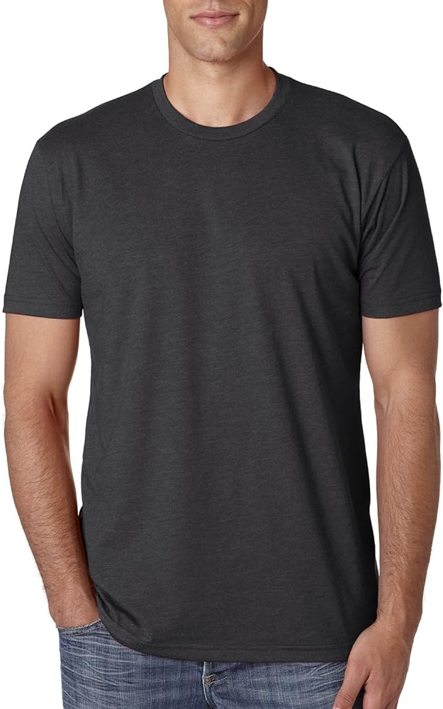 Next Level Apparel Men's Premium Fitted CVC T-Shirt (6210), Charcoal, Large