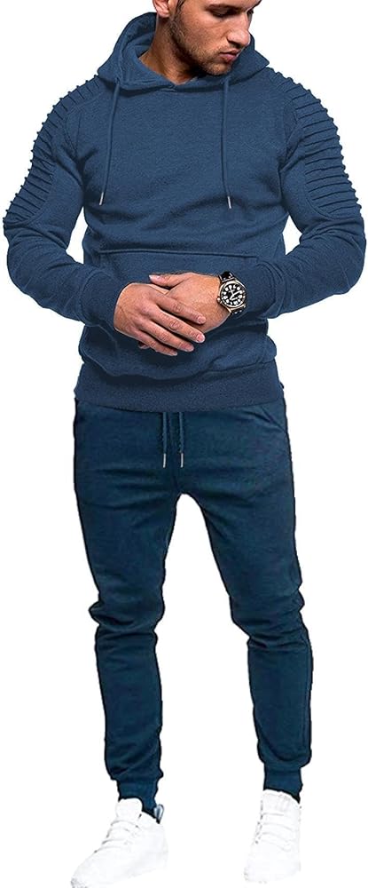 COOFANDY Men's Tracksuit 2 Piece Hoodie Sweatsuit Sets Casual Jogging Athletic Suits