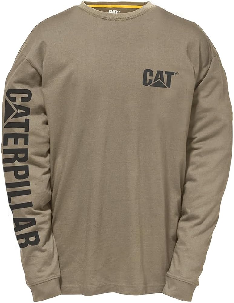 CAT Men's 1510580 Trademark Banner Long Sleeve T-Shirt