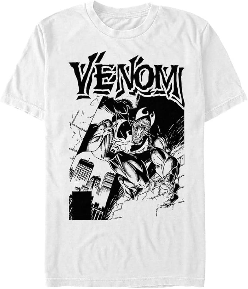 Marvel Big & Tall Classic Street Venom Men's Tops Short Sleeve Tee Shirt