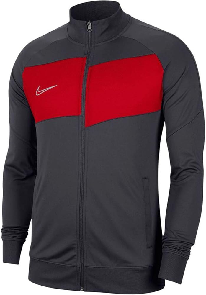 Nike Mens Team Academy 20 Jacket, Anthracite/Red/White, Small