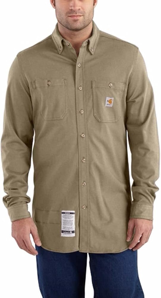 Carhartt Men's Flame Resistant Force Cotton Hybrid Shirt