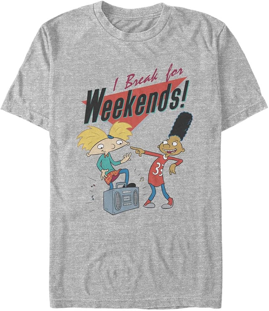 Nickelodeon Men's Big & Tall I Break for Weekends T-Shirt