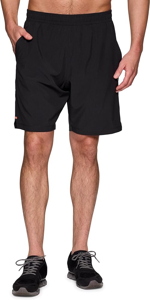 RBX Active Ripstop Shorts for Men, Quick Drying 9-Inch Inseam Workout Hiking Running Gym Basketball Shorts with Pockets