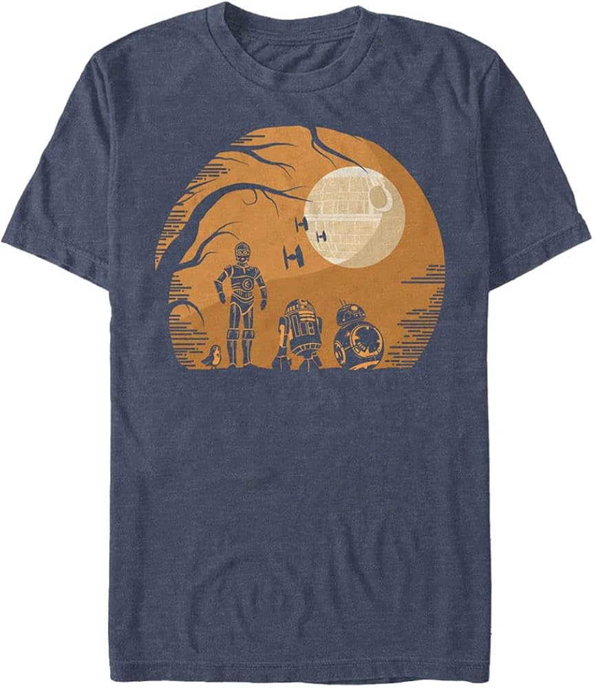 STAR WARS Big & Tall Last Jedi Droids Haunt Men's Tops Short Sleeve Tee Shirt