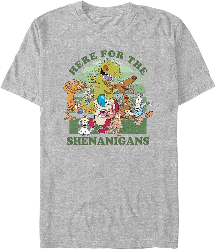 Nickelodeon Big & Tall Nick Shenanigans Men's Tops Short Sleeve Tee Shirt