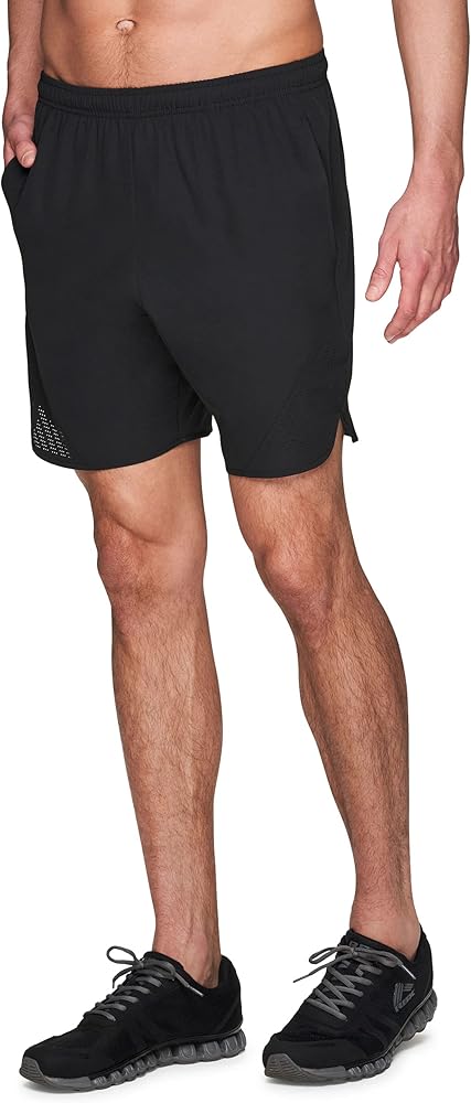 RBX Active Men's 9-Inch Inseam Stretch Woven Athletic Basketball Gym Shorts with Pockets