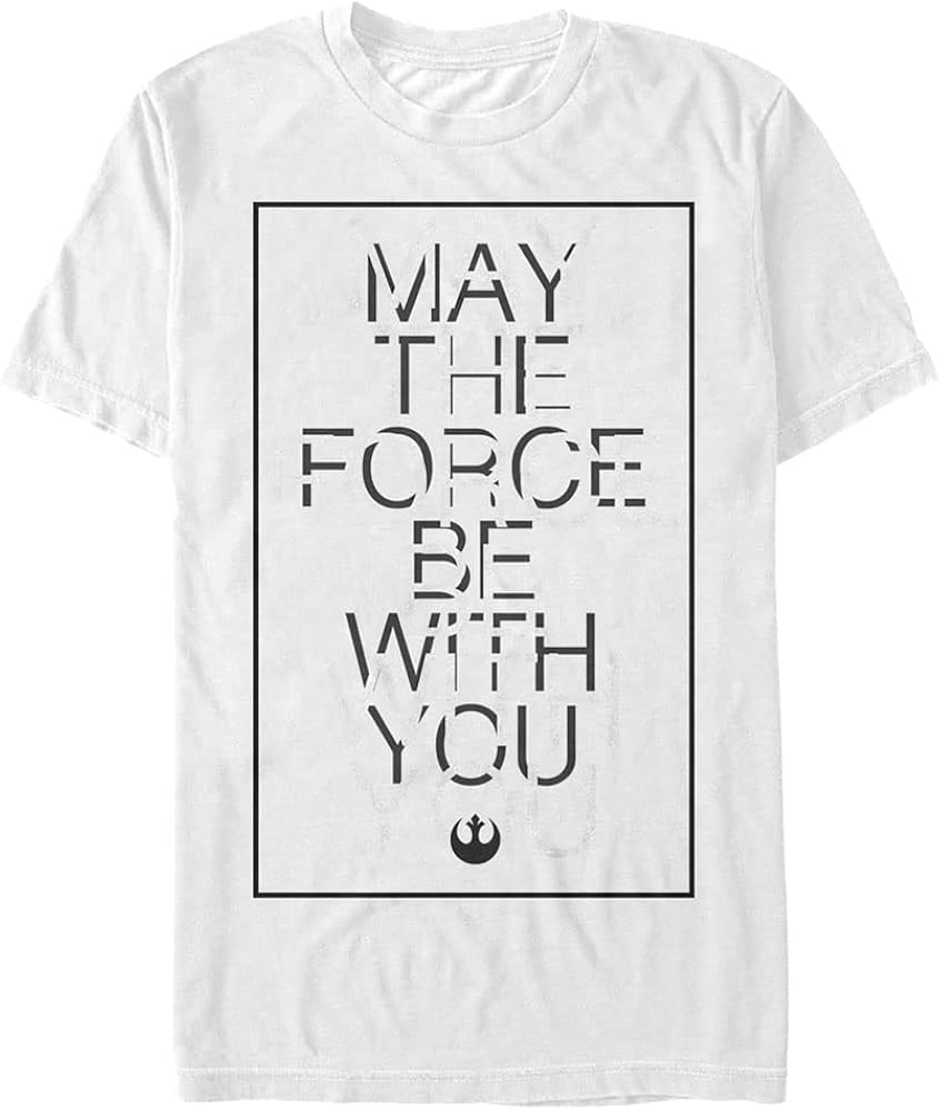 STAR WARS Big & Tall Force Letter Cutout Men's Tops Short Sleeve Tee Shirt