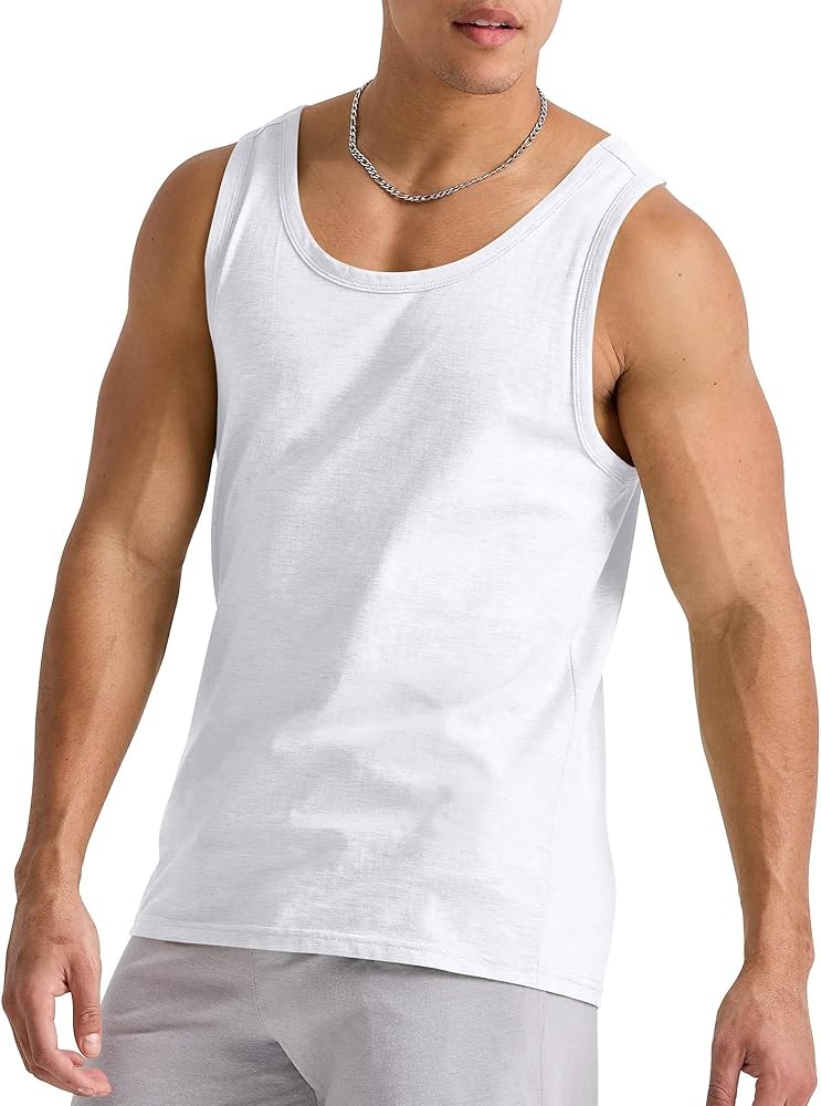 Hanes Originals Top, 100% Cotton Men, Sleeveless Tank Shirt