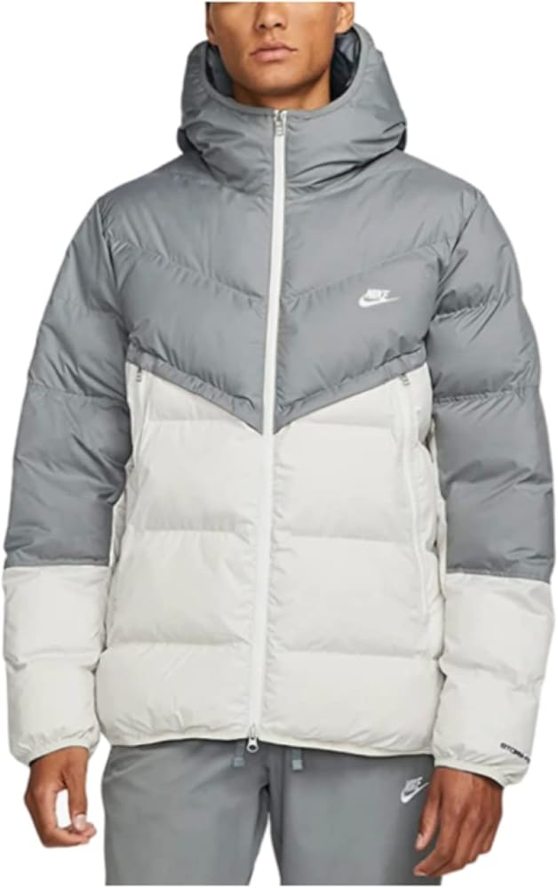 Nike Sportswear Storm-FIT Windrunner Men's PRIMALOFT Puffer Jacket,Smoke Grey/Light Bone/Sail (X-Large, Smoke Grey/Light Bone/Sail)