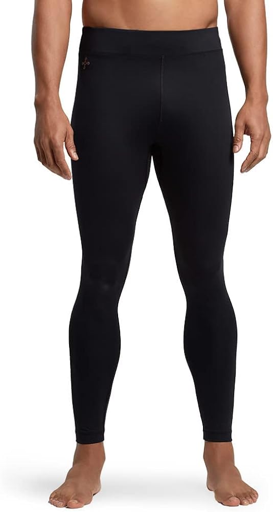 Tommie Copper Men’s Core Compression Tights | UPF 50, Breathable, Sweat Wicking Activewear for Everyday Support & Recovery