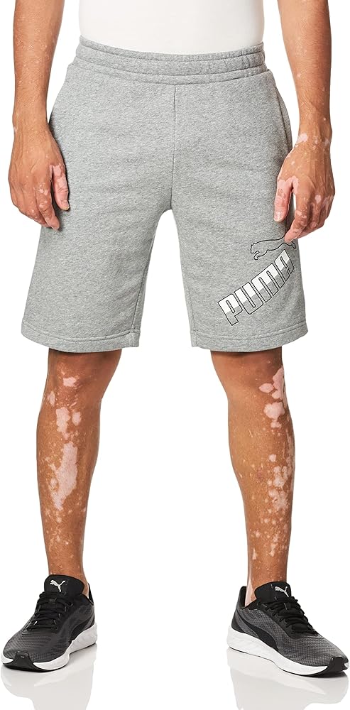 PUMA Men's Big Fleece Logo 10" Shorts