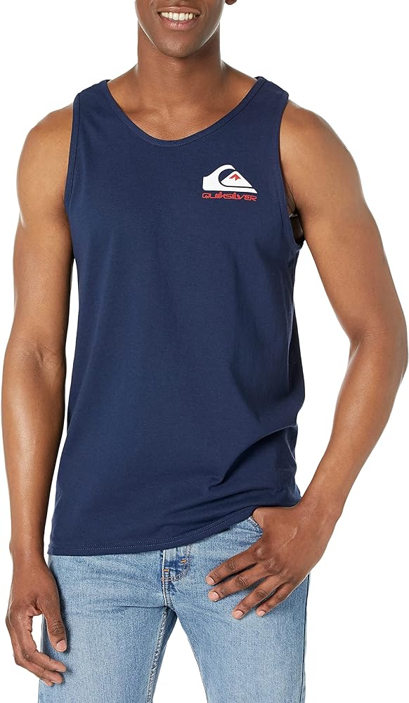 Quiksilver Men's Mw Logo Sleeveless Tank Top Tee Shirt