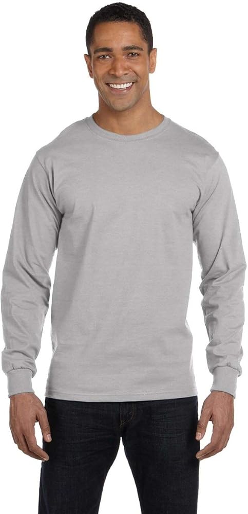 Hanes Essential-T 100% Cotton Long Sleeve T-Shirt 5286