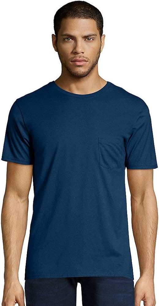 Mens Ringspun Cotton Nano-T T-Shirt with Pocket (498P)