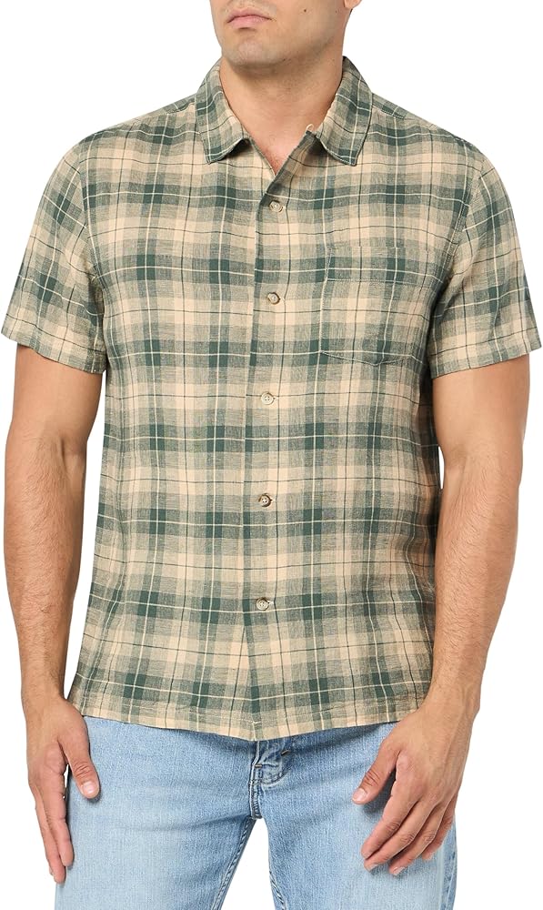 Pendleton Men's Short Sleeve Linen Camp Shirt