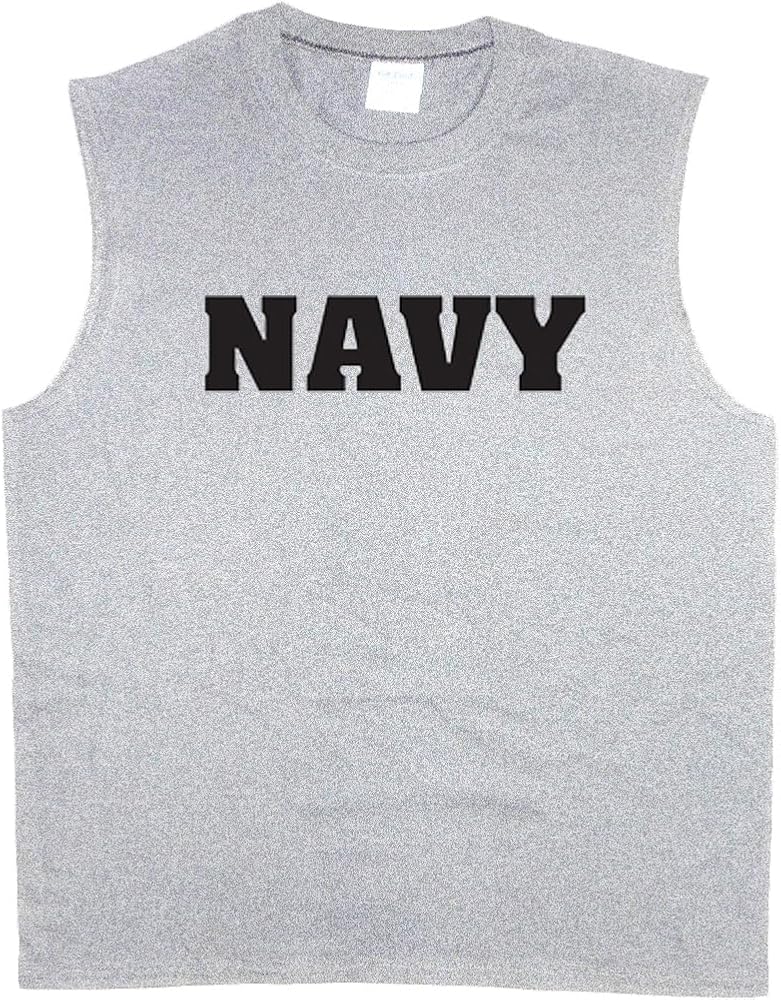 US Navy Gear T-Shirt Mens Sleeveless T-Shirt Tank Top Muscle Tee