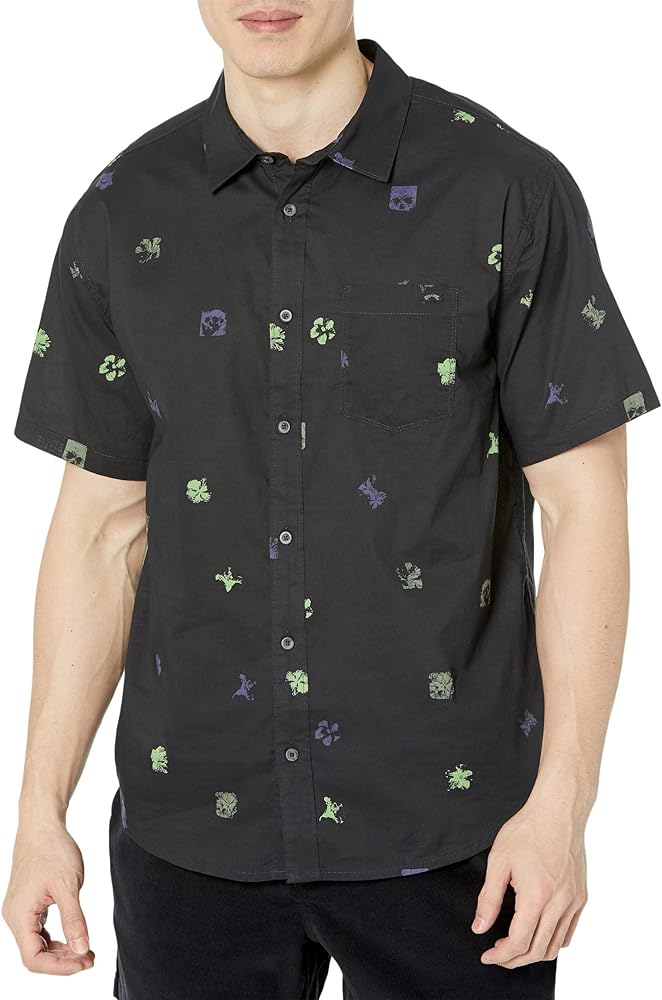 Billabong Men's Sundays Floral Short Sleeve Woven Shirt