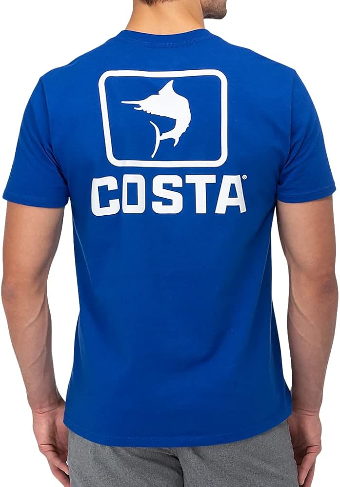 Costa Del Mar Unisex Adult Emblem Marlin Short Sleeve T-Shirt