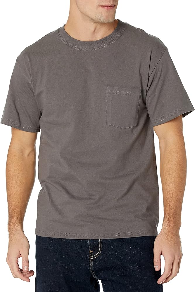 Hanes 6.1 oz. Beefy-T with Pocket (5190P)