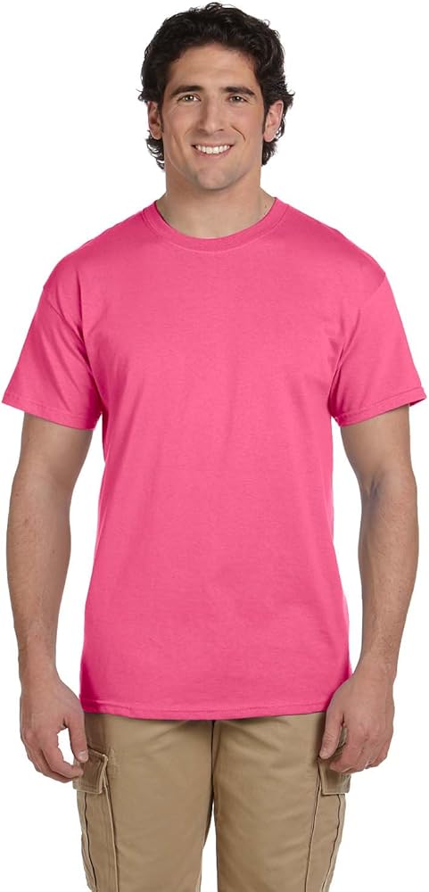 Gildan Men's G2000 Ultra Cotton Adult T-shirt, Safety Pink, Large