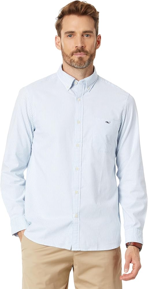 vineyard vines Men's Stripe Stretch Oxford Shirt