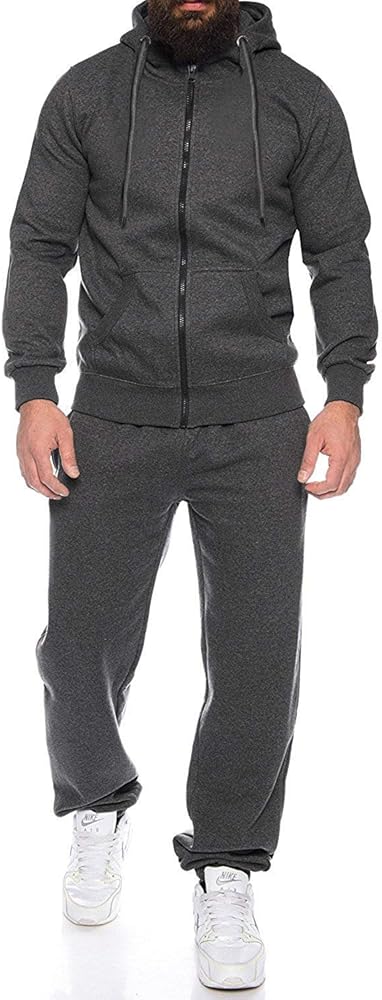 COOFANDY Sweatsuits for Men 2 Piece tracksuit Sets Full Zip Hoodie Sweatpants for Men Casual Sports Jogging Suits S-4XL