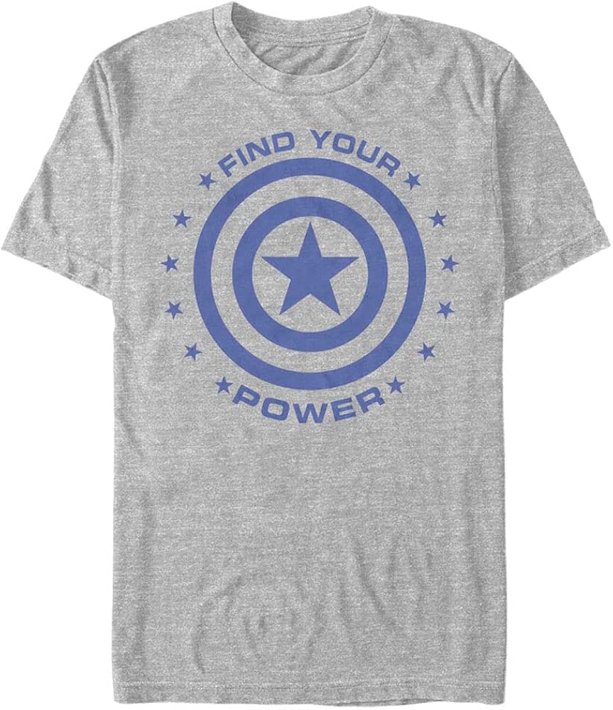 Marvel Big & Tall Classic Captain Power Men's Tops Short Sleeve Tee Shirt