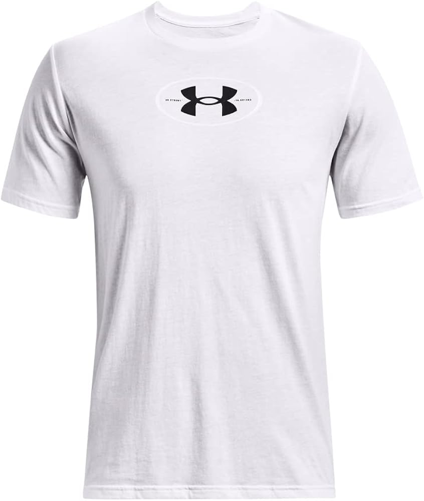 Under Armour - Mens Armour Repeat T-Shirt, Color White (100), Size: Large