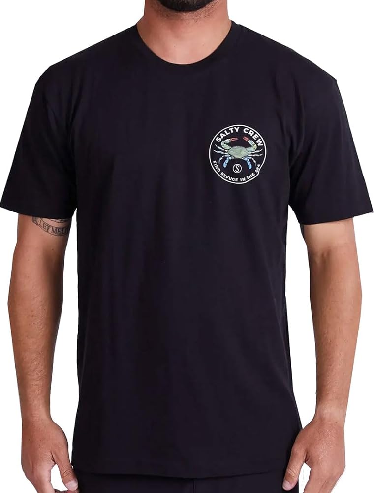 Salty Crew Men's Blue Crabber Premium Short Sleeve Tee