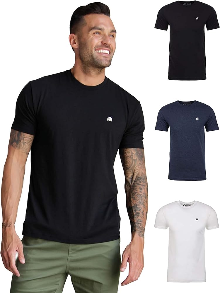 INTO THE AM Mens Short Sleeve Crew Neck Singles and Packs