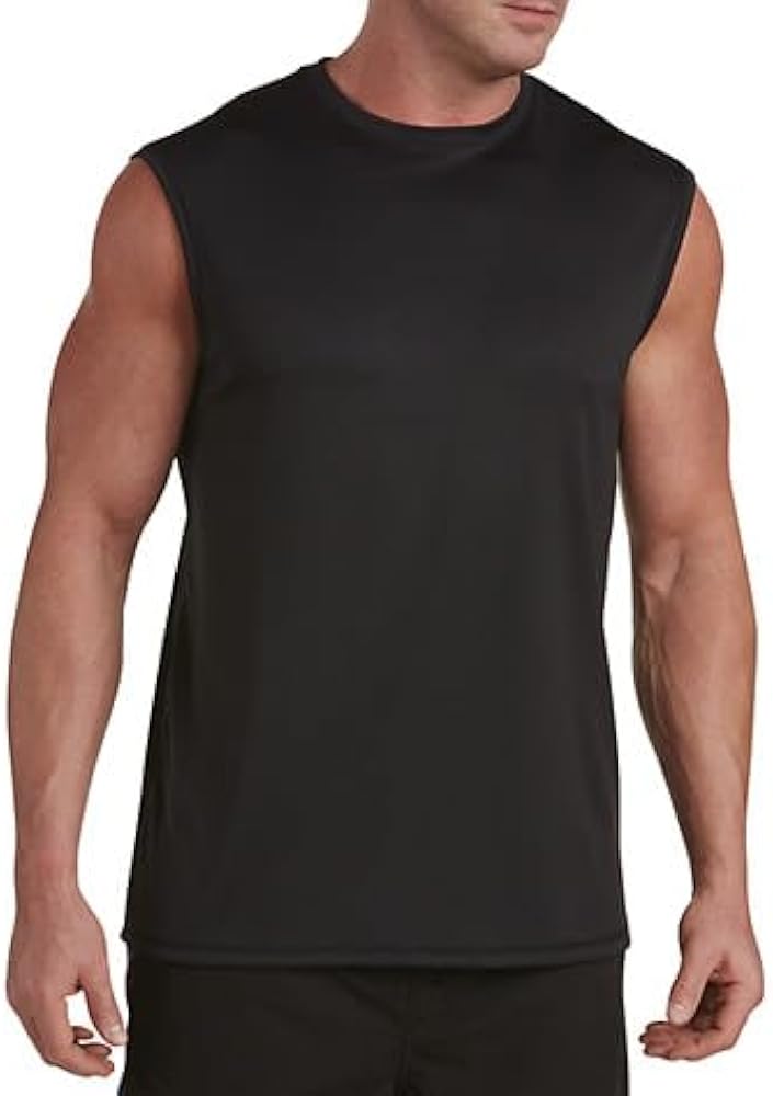 Harbor Bay by DXL Men's Big and Tall Muscle Swim T-Shirt