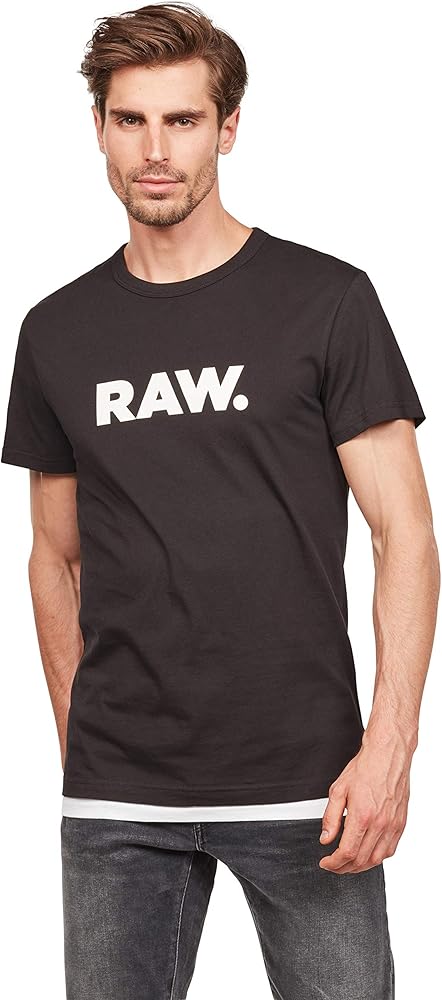 G-STAR RAW Men's Holorn Graphic Crew Neck Short Sleeve T-Shirt