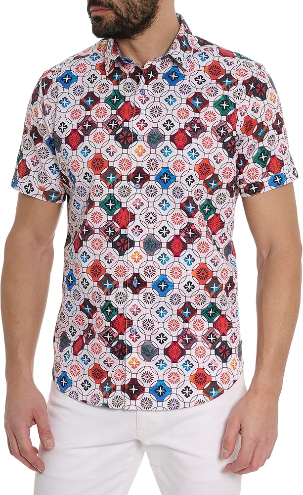 Robert Graham Men's Andalo Short Sleeve Woven Shirt