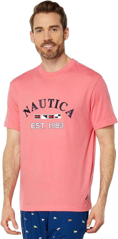 Nautica Men's Logo Graphic Sleep T-Shirt