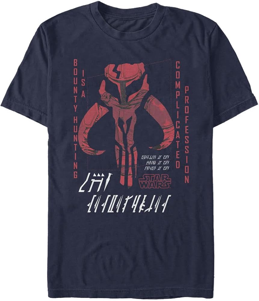 STAR WARS Big & Tall Mandalorian Retro Vengence Men's Tops Short Sleeve Tee Shirt