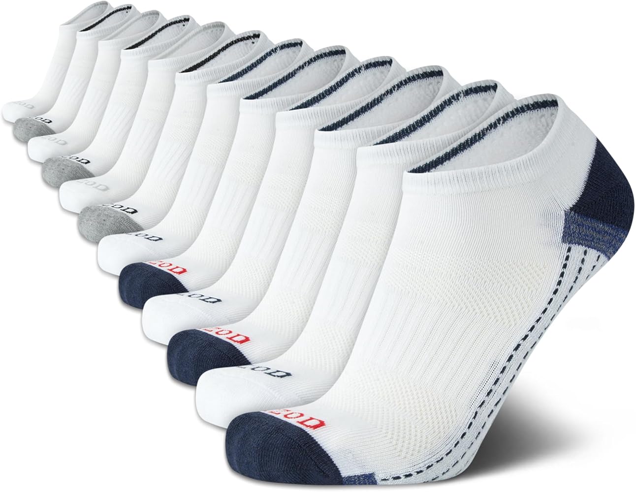 IZOD Men's Athletic Socks - Performance Cushion Low Cut Socks (12 Pack)