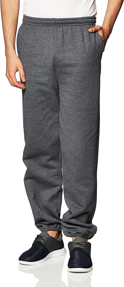 Gildan Unisex-Adult Fleece Elastic Bottom Sweatpants With Pockets, Style G18100