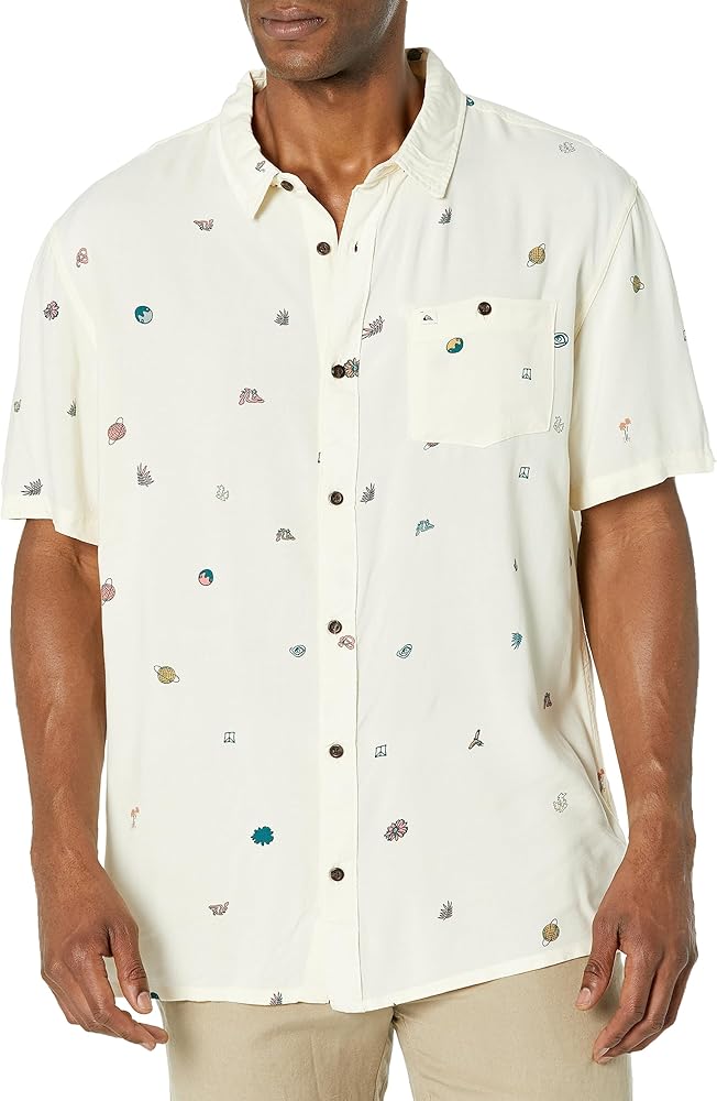 Quiksilver Men's Minimark Short Sleeve Button Down Shirt