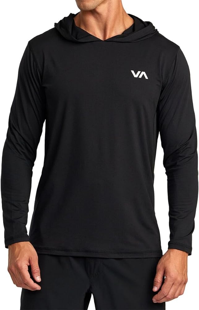 RVCA Mens Sport Vent Athletic Breathable Long Sleeve Tee