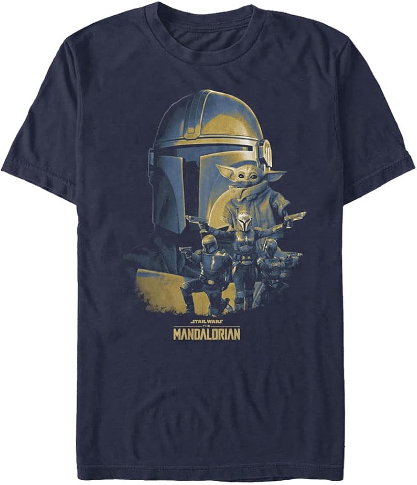 STAR WARS Big & Tall Mandalorian Mandomon Epi3 Forever Men's Tops Short Sleeve Tee Shirt