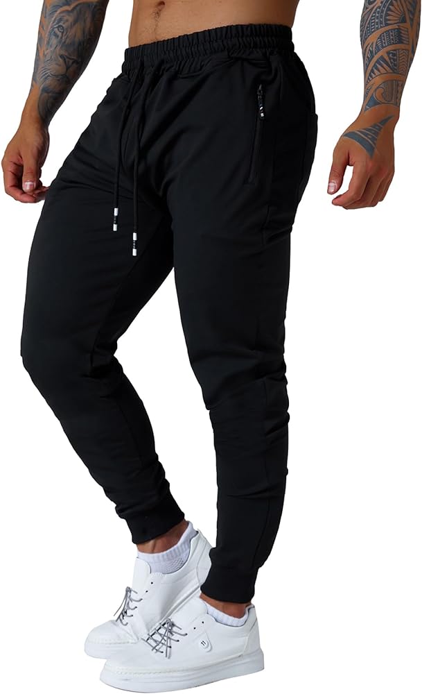 Mens Jogging Casual Pants Joggers Sweatpants Active Athletic Workout Sweatpants for Men