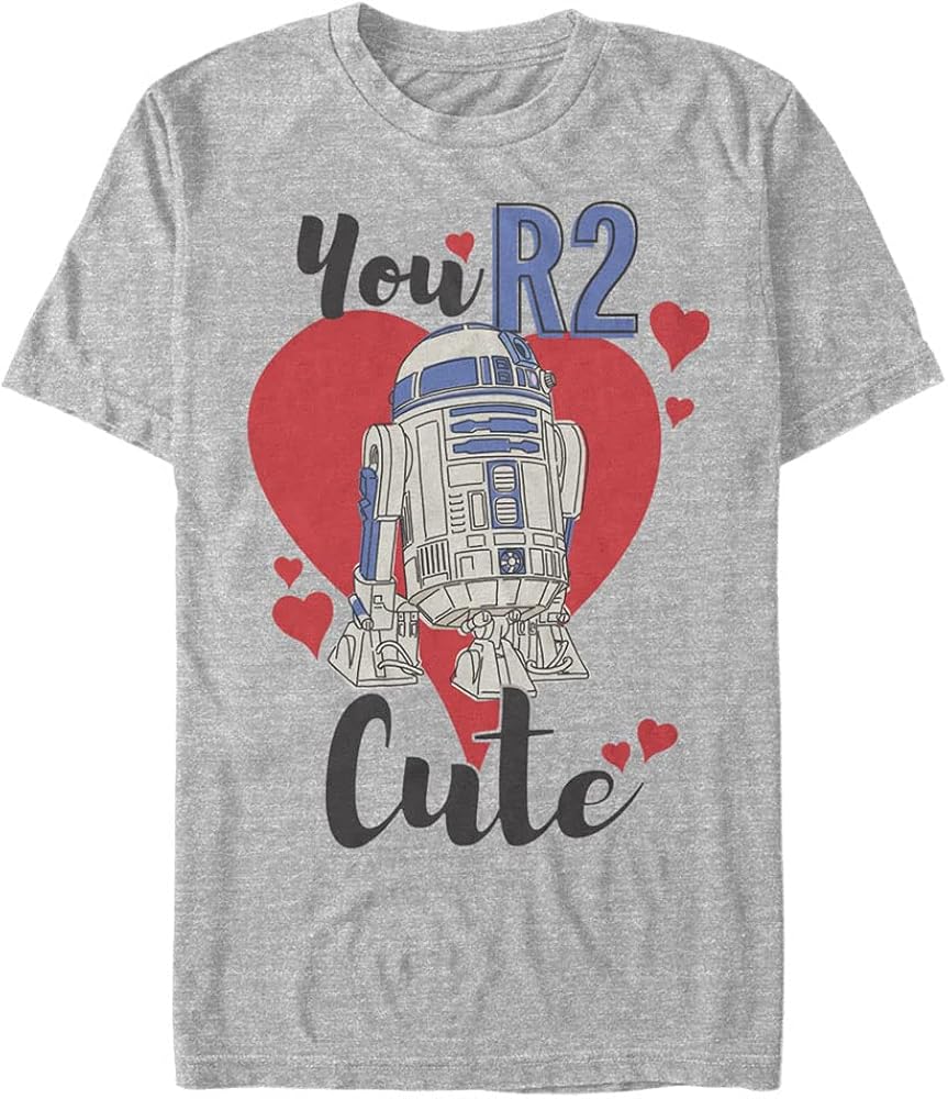 STAR WARS Big & Tall R2 Cute Men's Tops Short Sleeve Tee Shirt