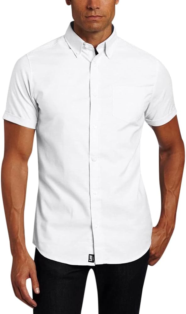 Lee Uniforms Men's Short-Sleeve Oxford Shirt