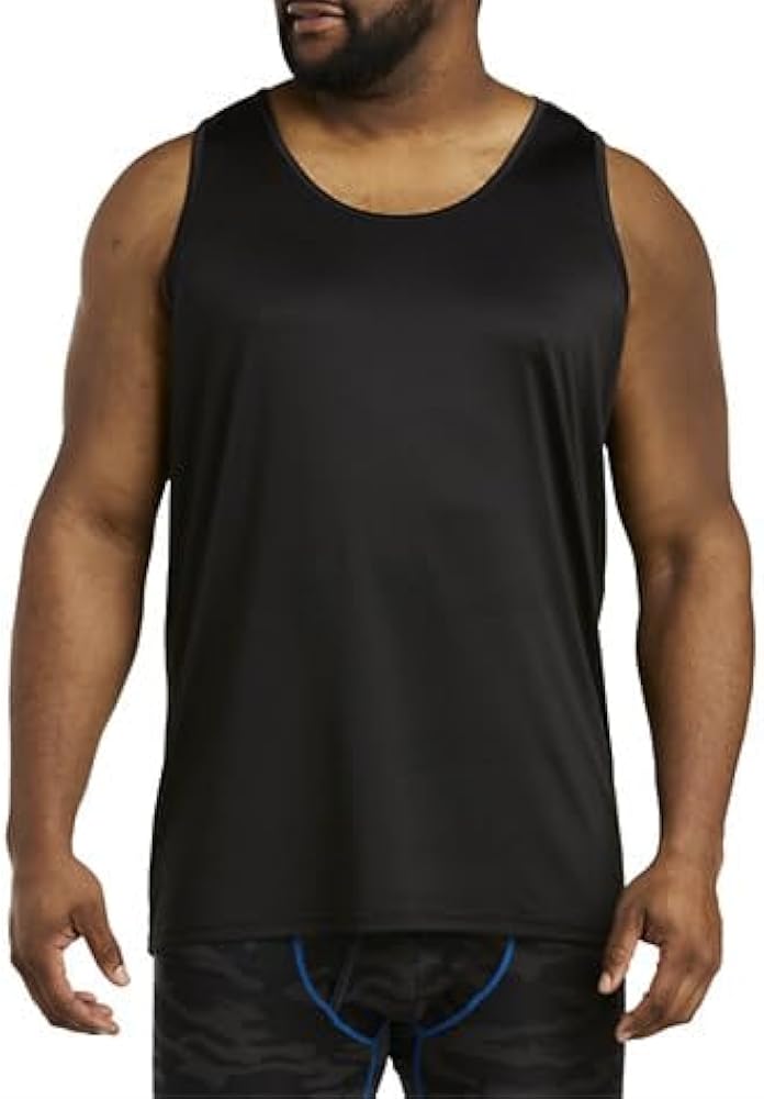 Harbor Bay by DXL Men's Big and Tall sweat resistant Stretch Tank T-Shirt