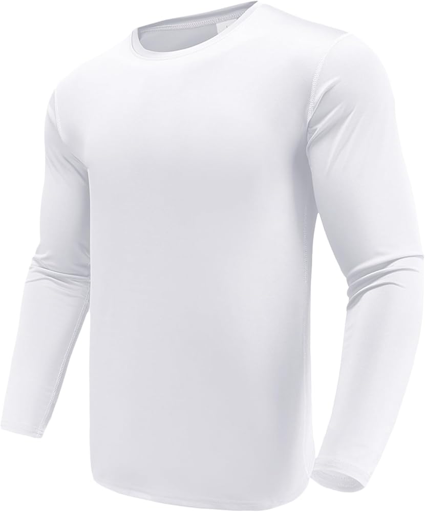 Men's 1 or 3 Pack Performance Long Sleeve T-Shirts, UPF 50+ Sun Protection Shirts, Athletic Gym Workout Shirts for Running