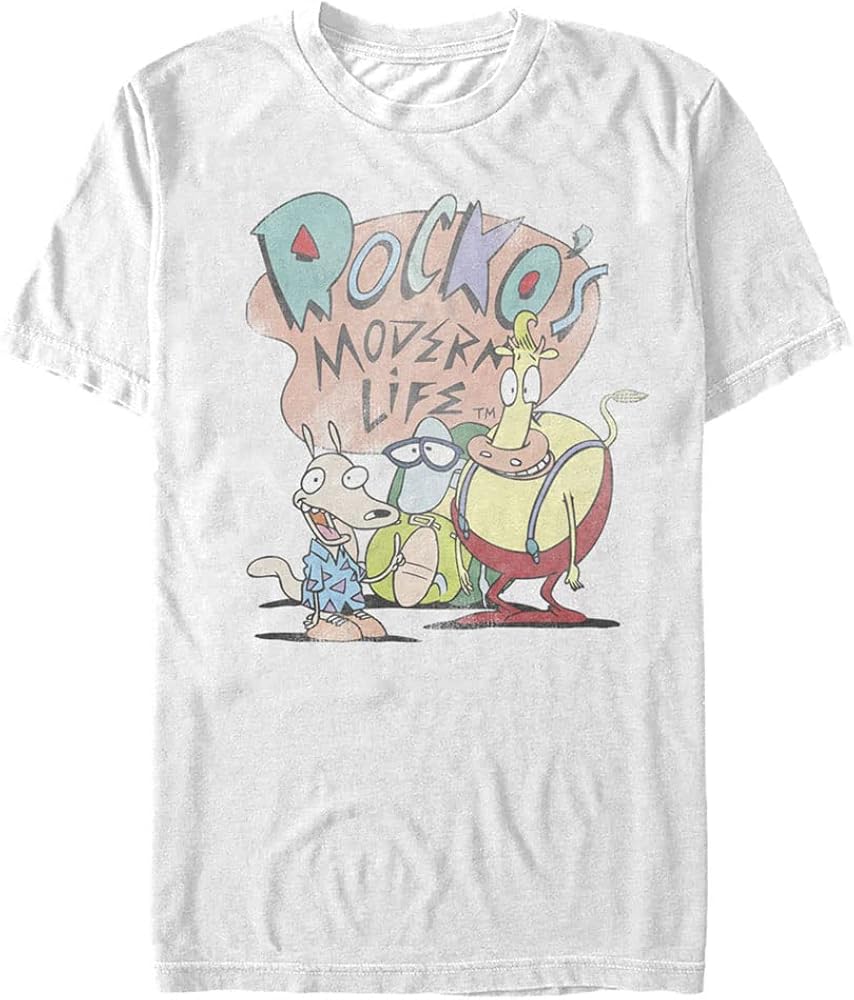 Nickelodeon Big & Tall Rocko's Modern Life Men's Tops Short Sleeve Tee Shirt